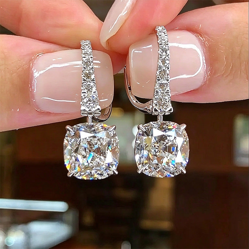 Square drop earrings