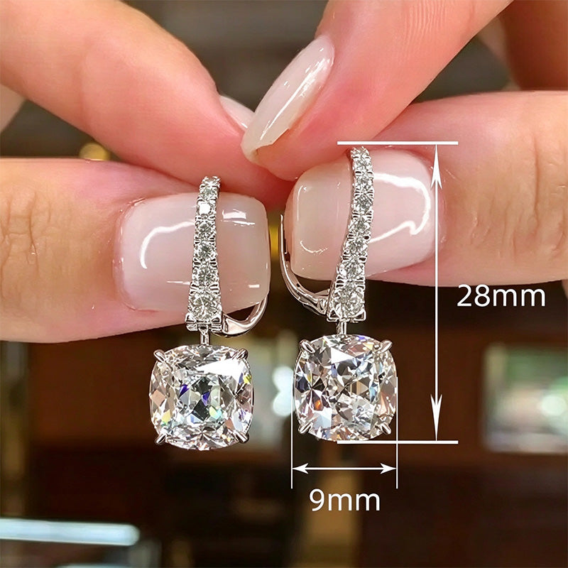 Square drop earrings