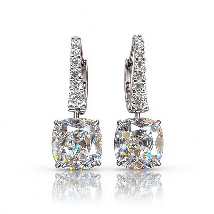 Square drop earrings