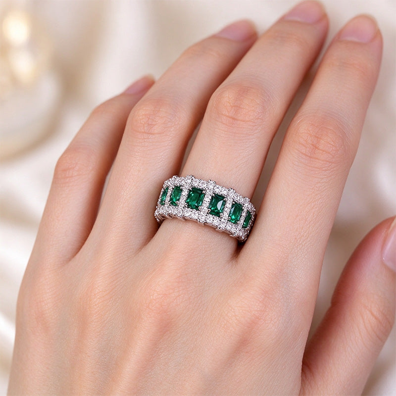 Modern Sparkle Fashion Band Ring
