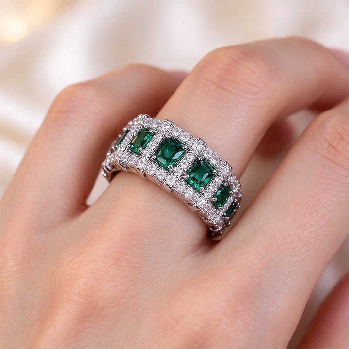 Modern Sparkle Fashion Band Ring
