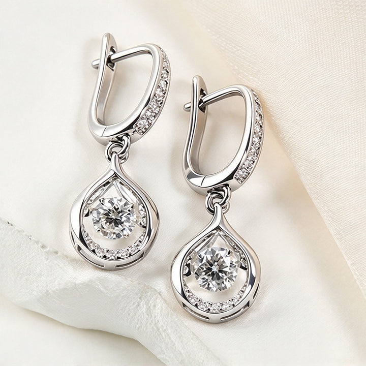 Teardrop-shaped earrings