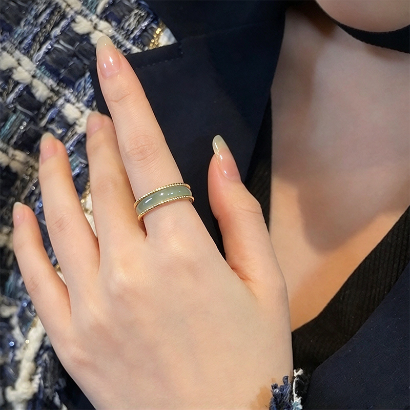 New Chinese style double-layered ring
