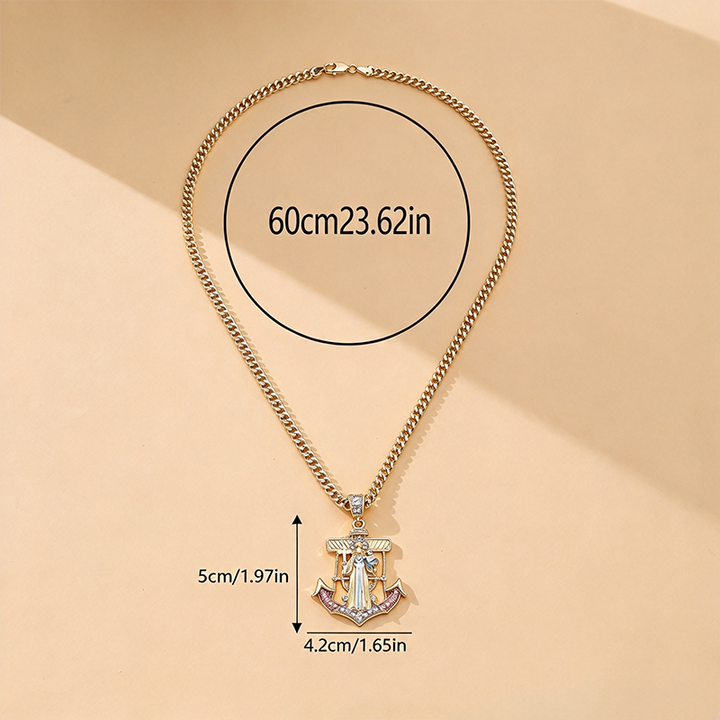 Anchor Cuban chain necklace