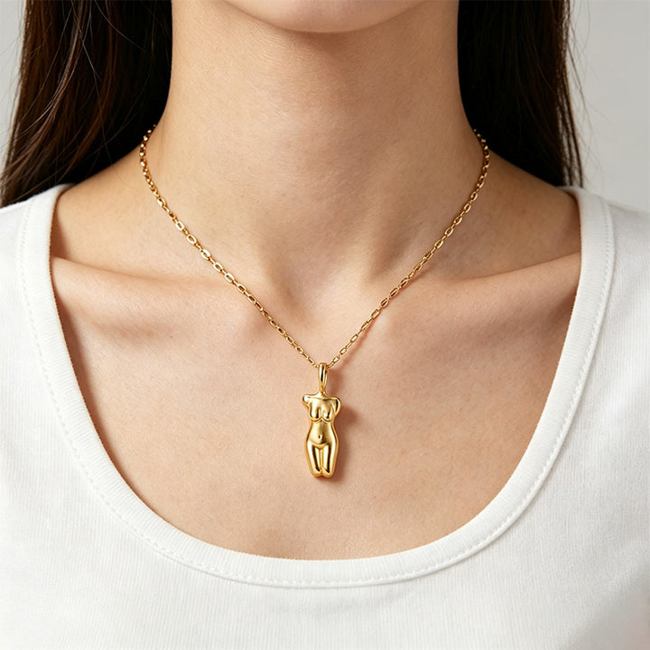 Irregular Body Pendant Necklace