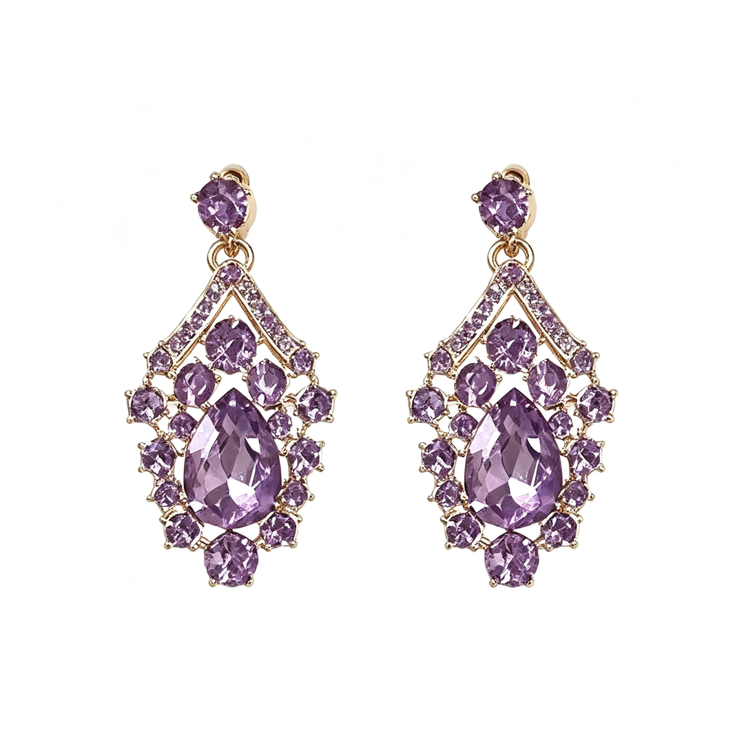 Elegant Teardrop Zircon Jewellery