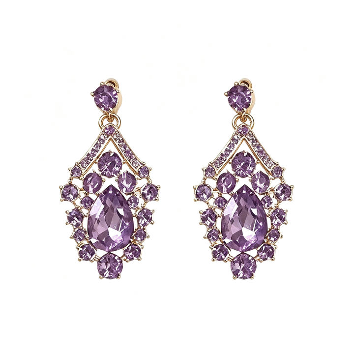 Elegant Teardrop Zircon Jewellery