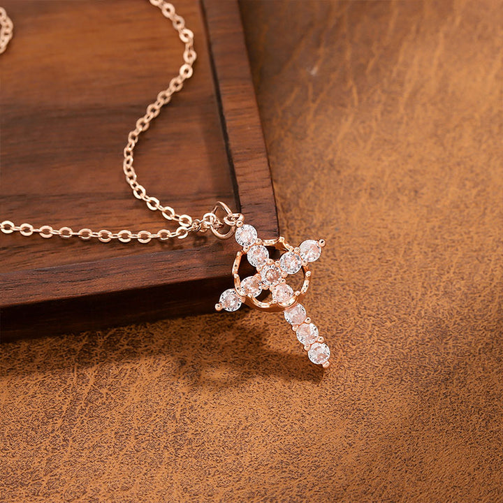 OL Cross Pendant Necklace