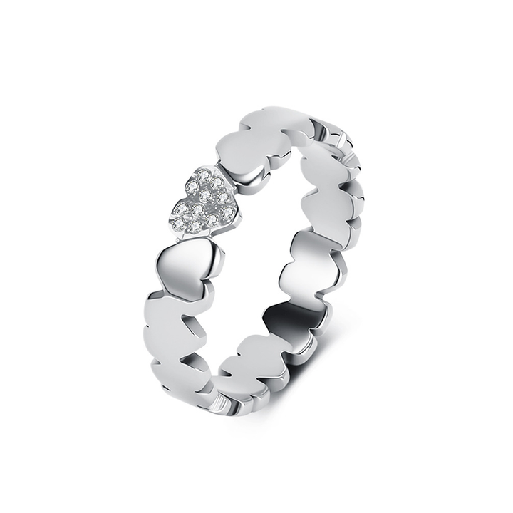Pieced Heart Inlay Ring