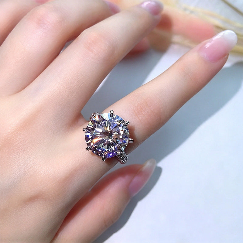 Silver circular ring