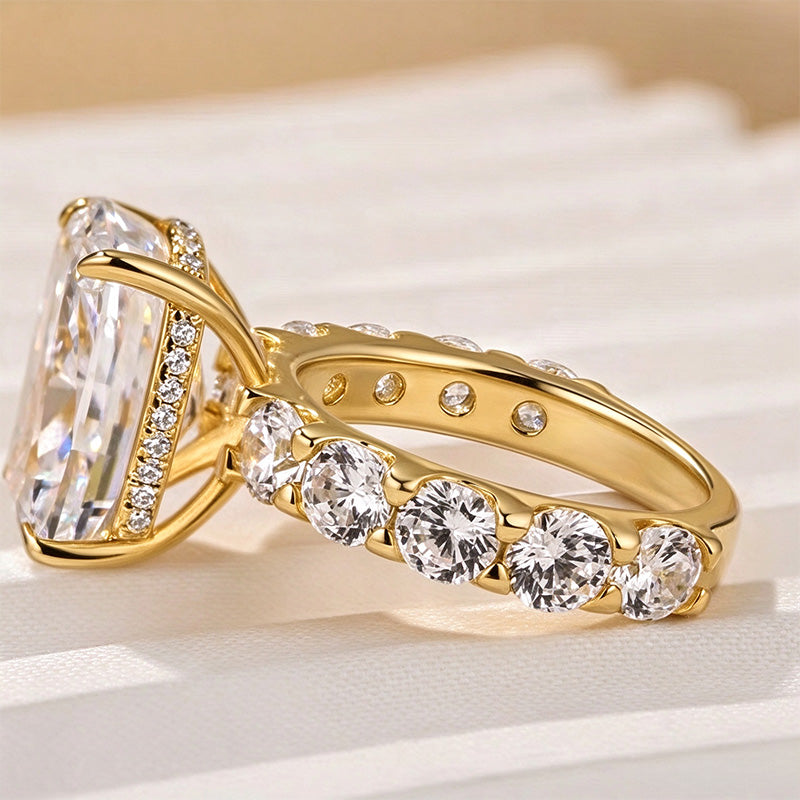 Ice flower cut engagement ring