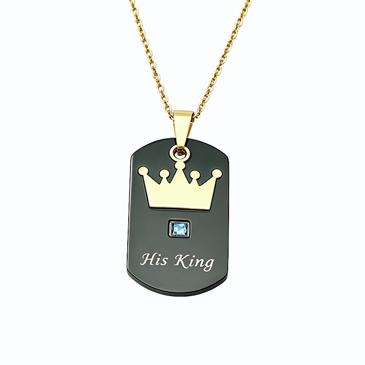 King Queen Couple Necklaces