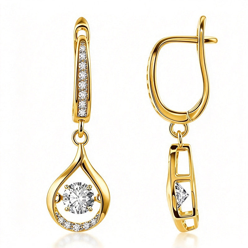 Teardrop-shaped earrings