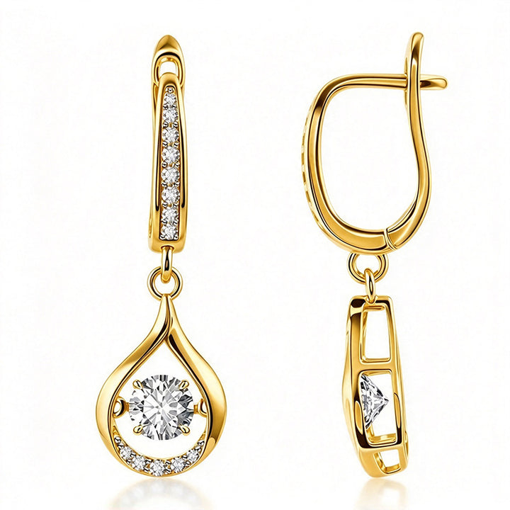 Teardrop-shaped earrings