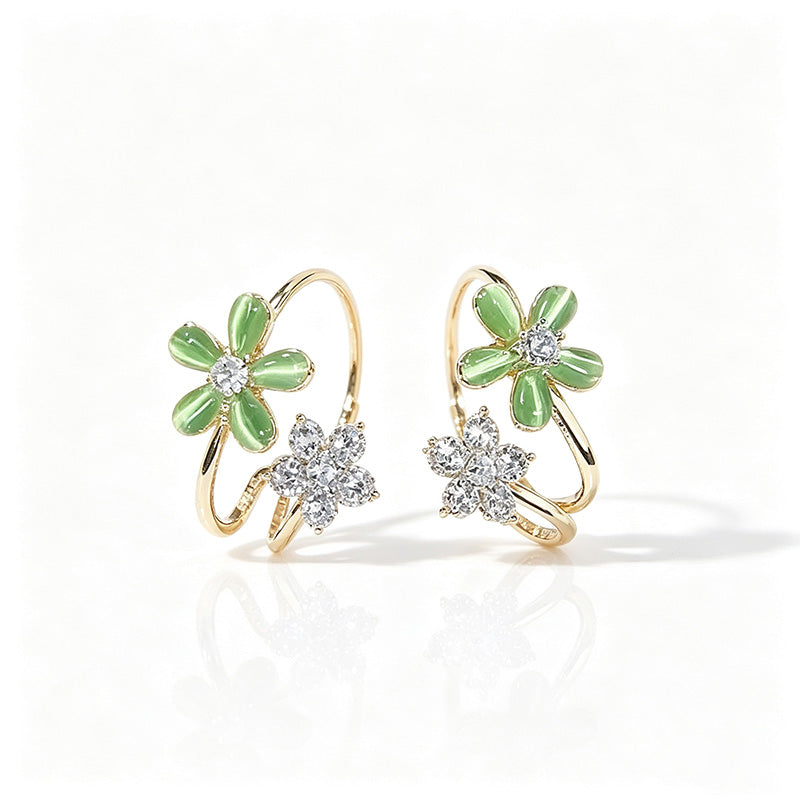 Sakura Cat Eye Earrings