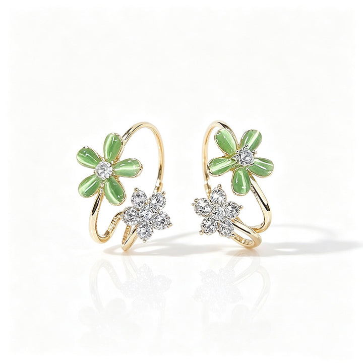 Sakura Cat Eye Earrings