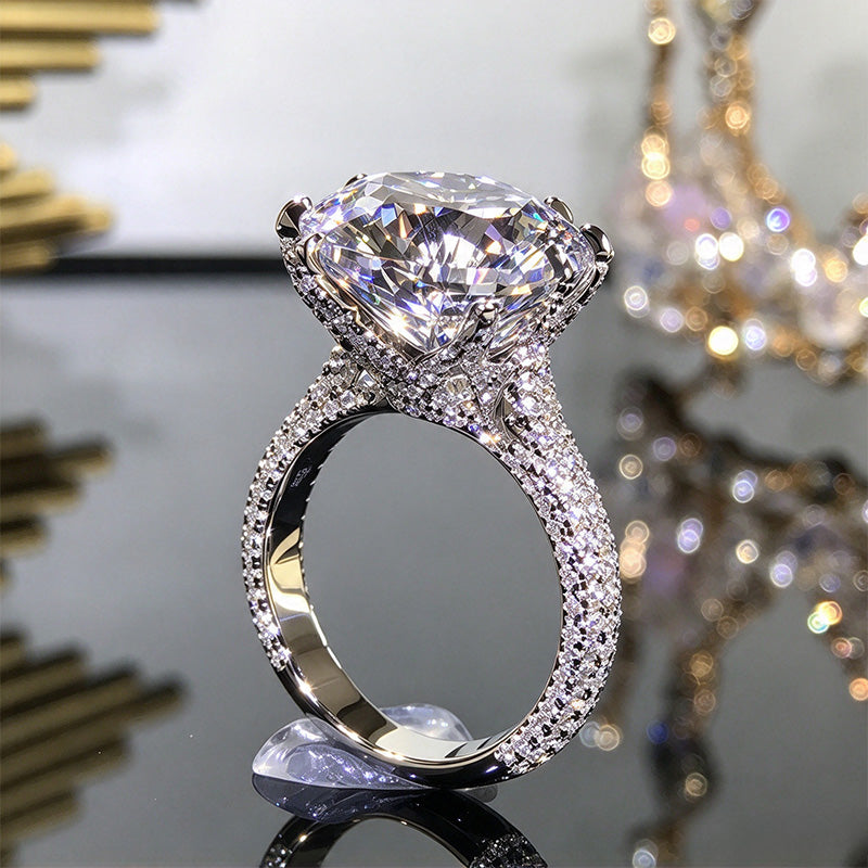 Silver circular ring