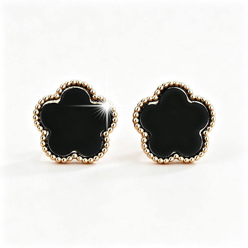 Five-leaf clover earrings