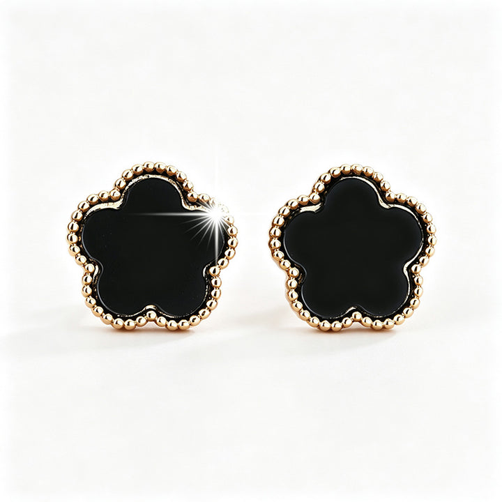 Five-leaf clover earrings