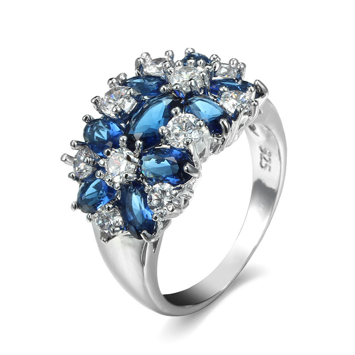 Floral Cluster Statement Ring