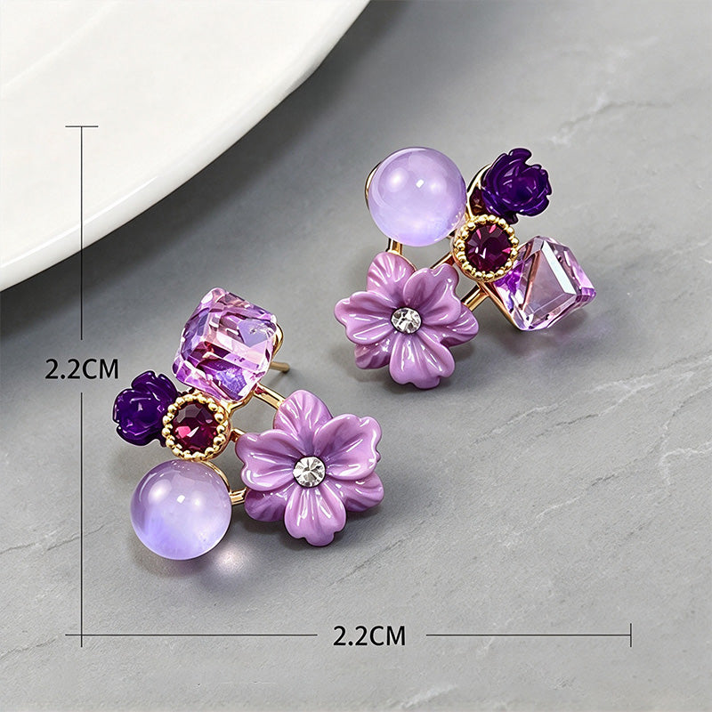Vintage flower earrings