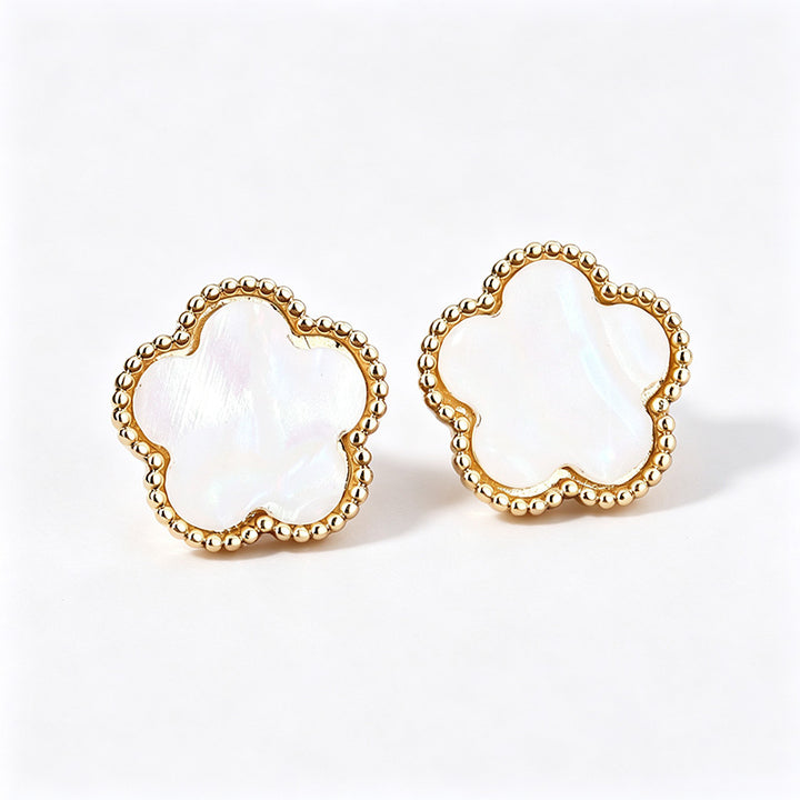 Five-leaf clover earrings