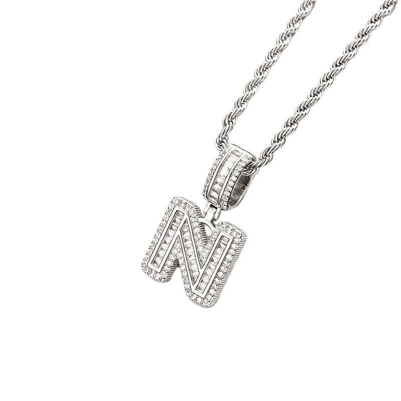 Letter Pendant Necklace