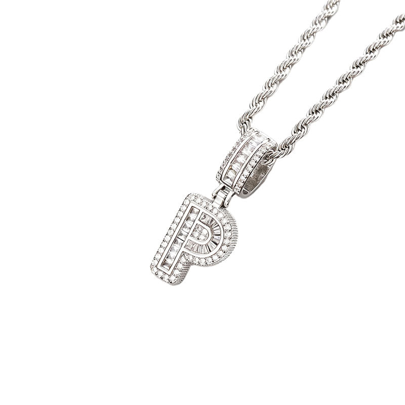 Letter Pendant Necklace