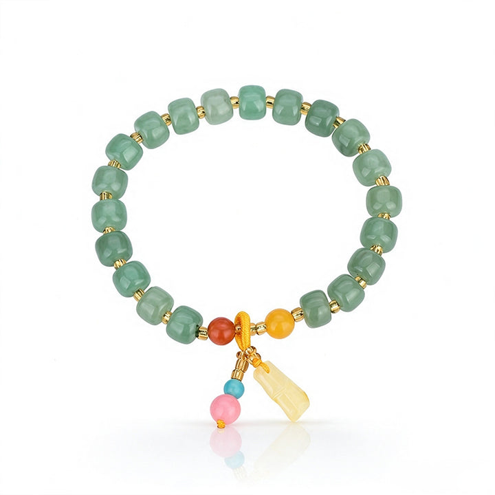 Multicolor Tassel Charm Bracelet
