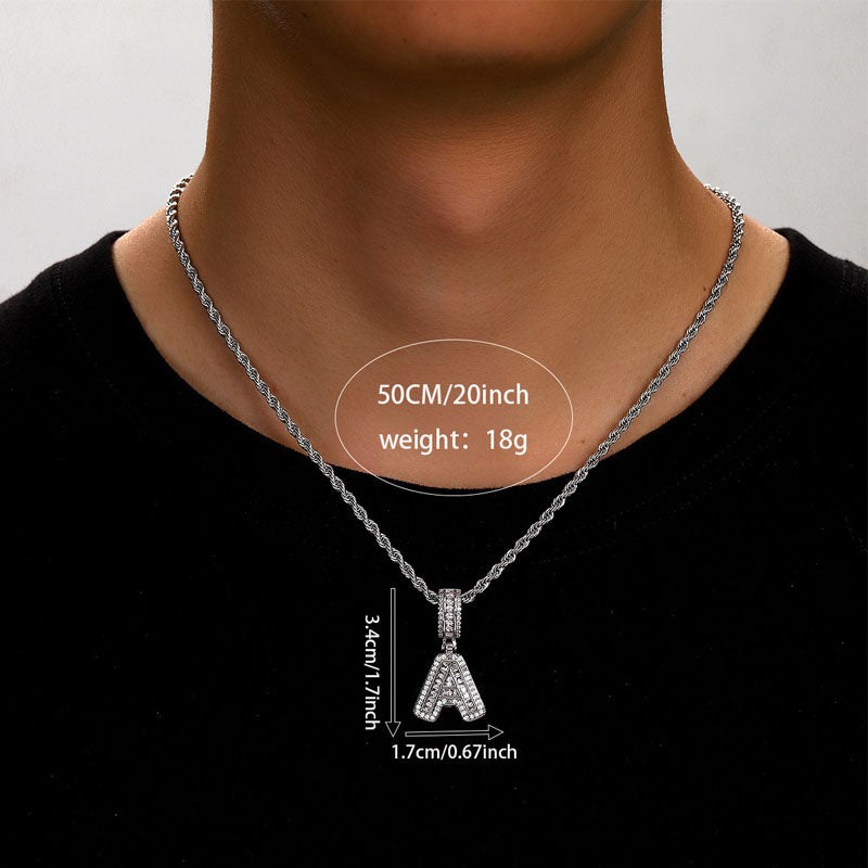 Letter Pendant Necklace