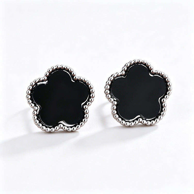 Five-leaf clover earrings