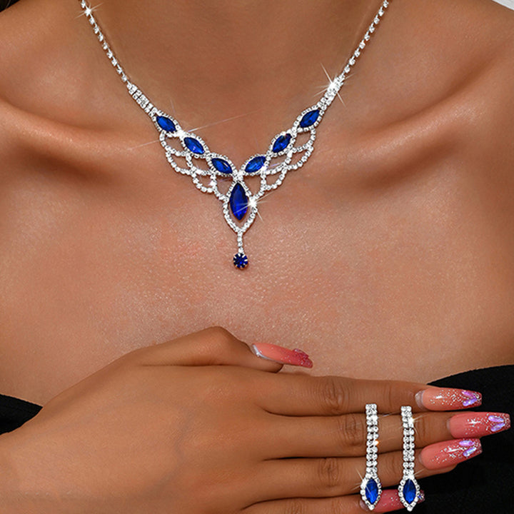Water drop mesh jewelry set