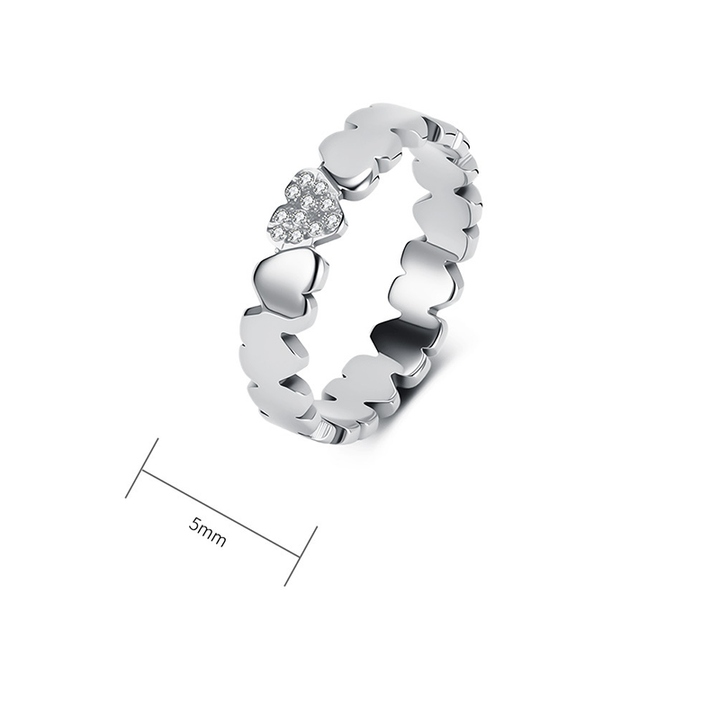 Pieced Heart Inlay Ring
