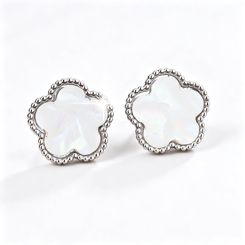 Five-leaf clover earrings