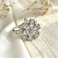 Zircon flower ring