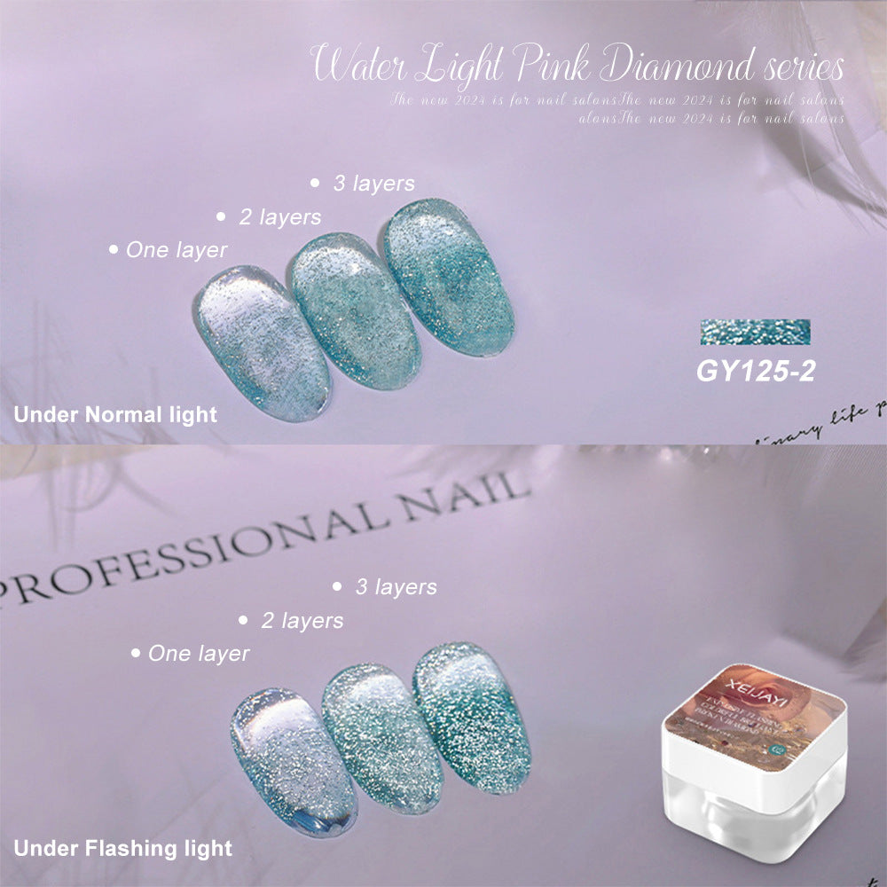 Translucent Nail Polish Sequins Manicure GY125