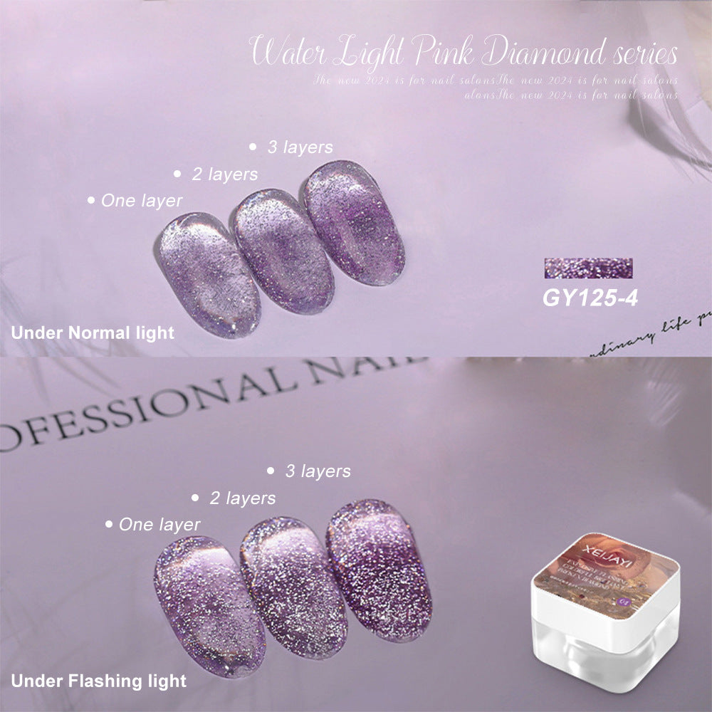 Translucent Nail Polish Sequins Manicure GY125