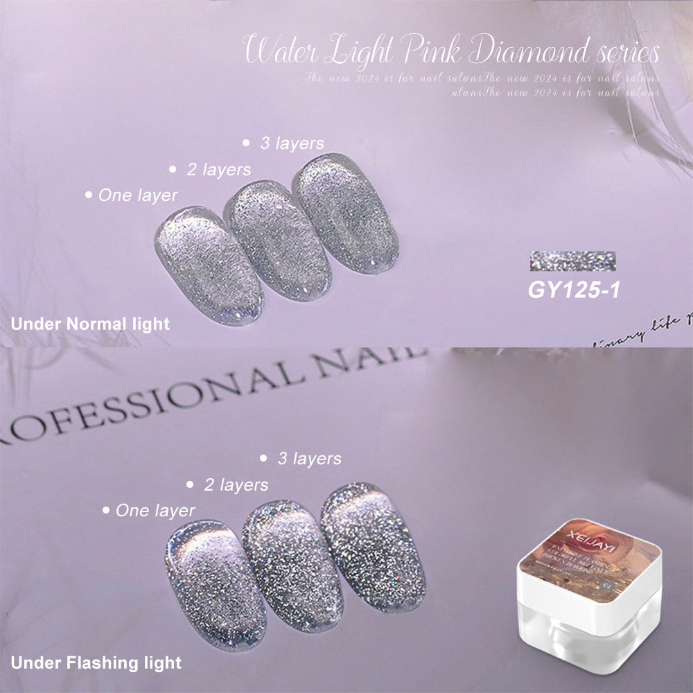 Translucent Nail Polish Sequins Manicure GY125