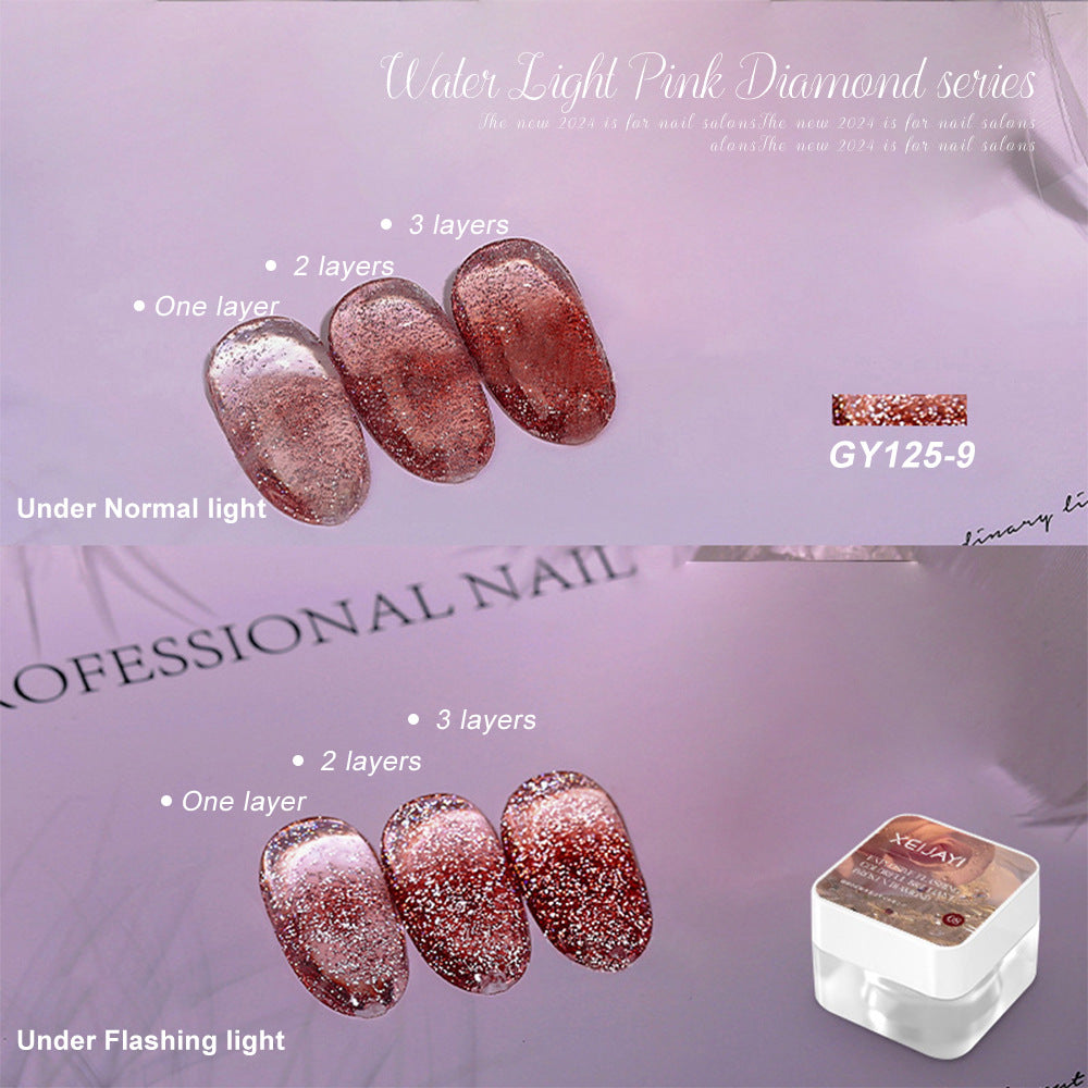 Translucent Nail Polish Sequins Manicure GY125