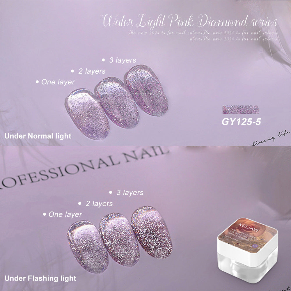 Translucent Nail Polish Sequins Manicure GY125