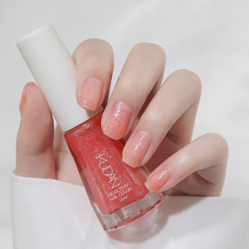 Water-Based Nail Polish No-Lamp Air Dry Sequin Manicure