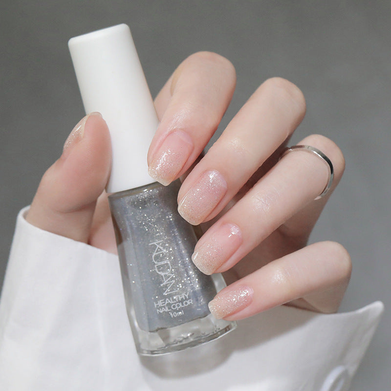 Water-Based Nail Polish No-Lamp Air Dry Sequin Manicure