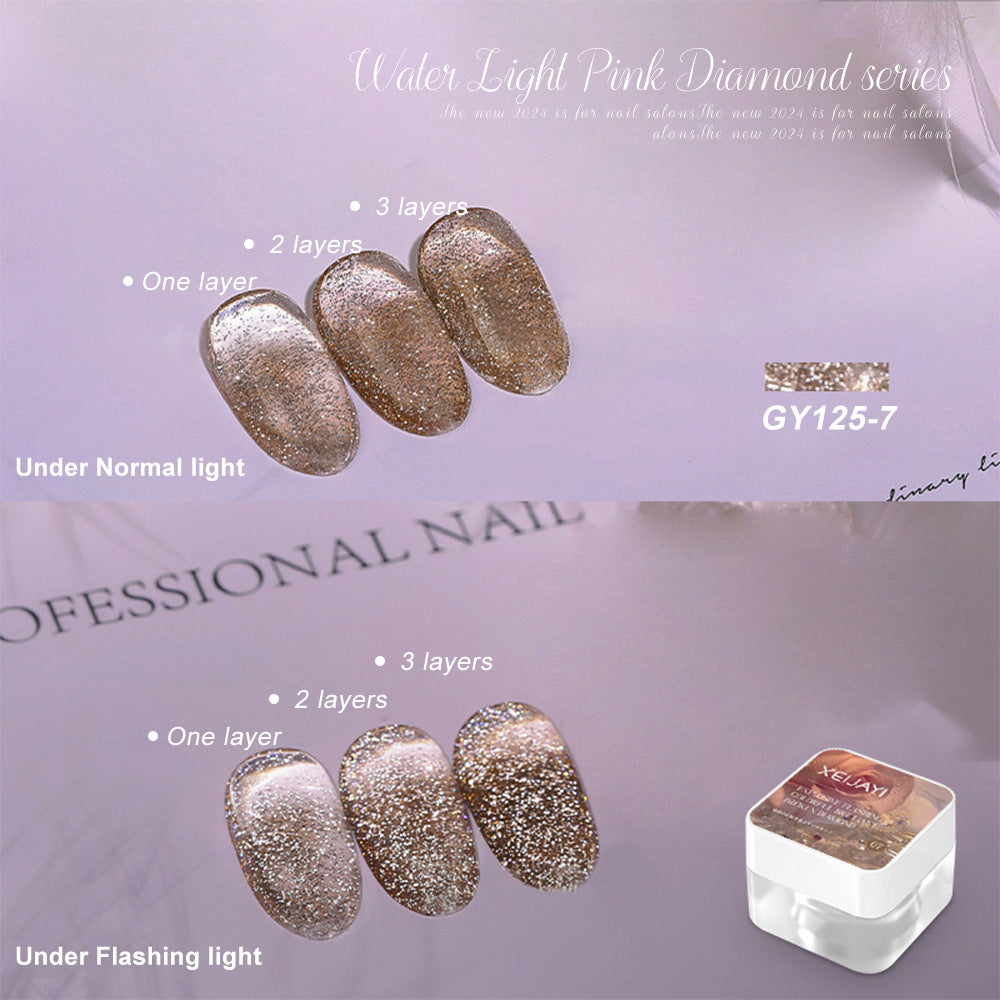 Translucent Nail Polish Sequins Manicure GY125