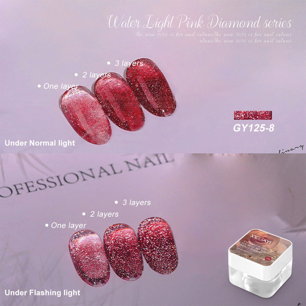 Translucent Nail Polish Sequins Manicure GY125