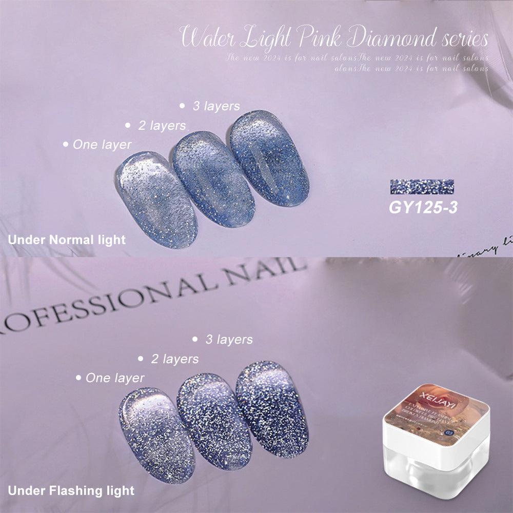 Translucent Nail Polish Sequins Manicure GY125