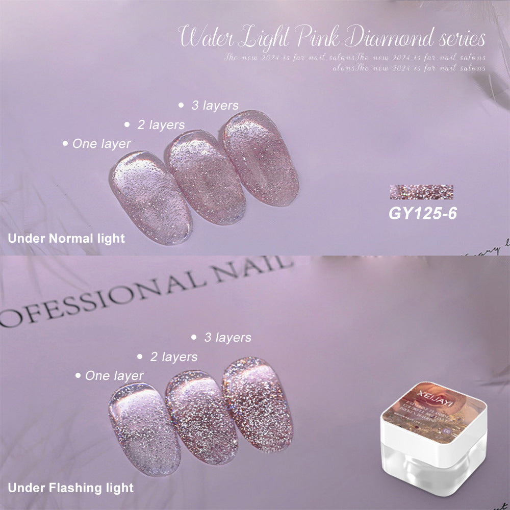 Translucent Nail Polish Sequins Manicure GY125