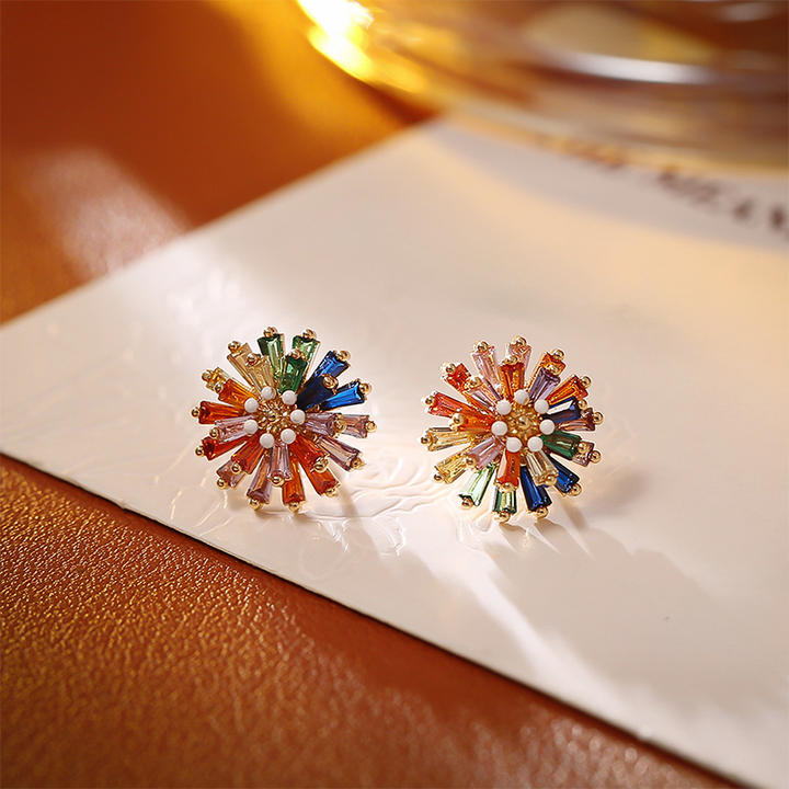 Colorful Firework Earring Necklace