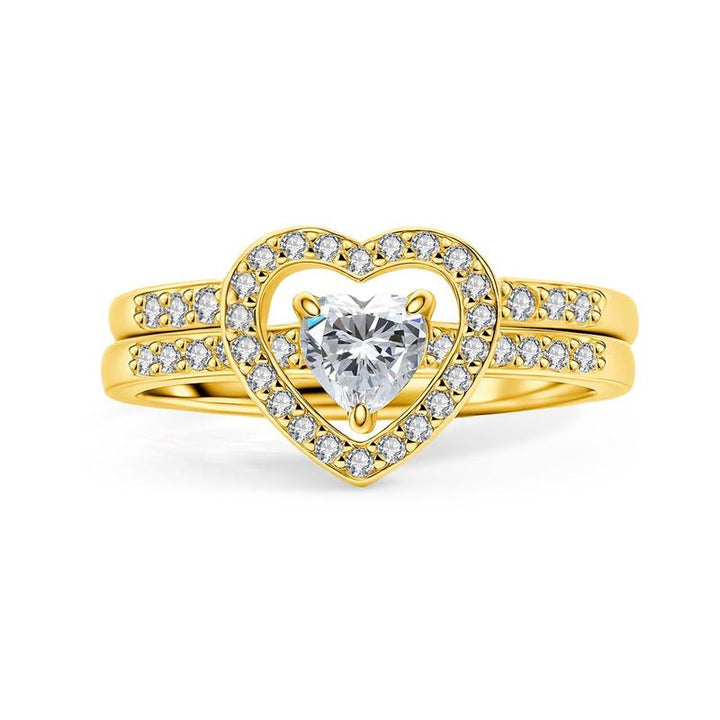 Heart Stackable Zircon Ring