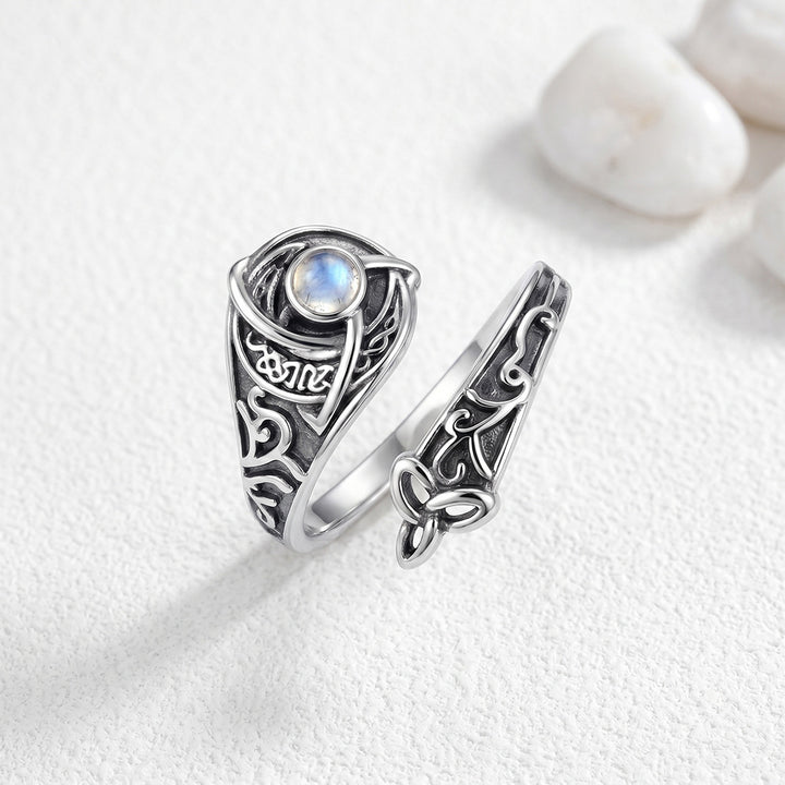 Vintage Moonstone Open Wrap Ring