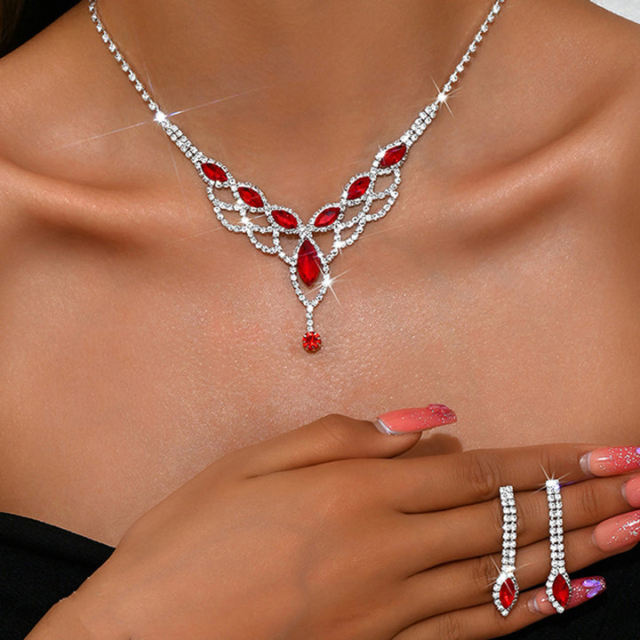 Water drop mesh jewelry set